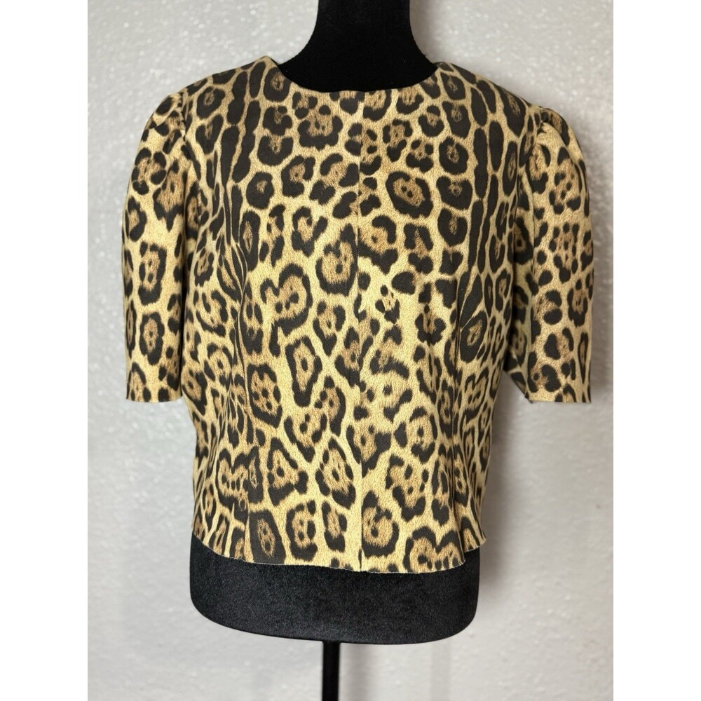 NWOT Truth by republic leopard print blouse size xl faux leather